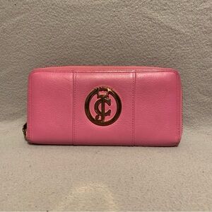 JUICY COUTURE Light Pink Material Girl Multicompartment Zip Around Wallet